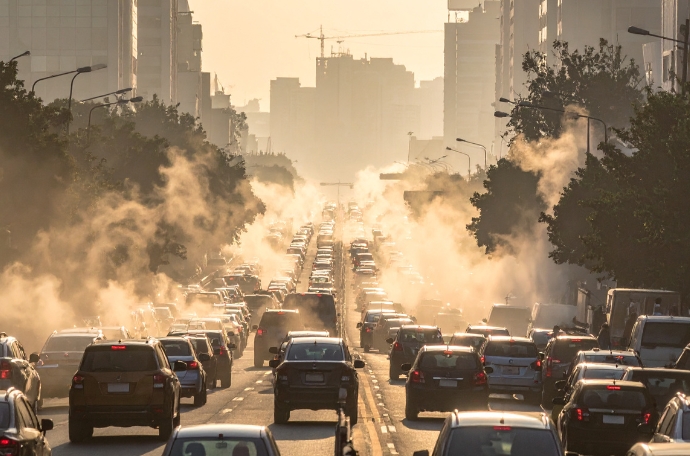 Traffic in the city